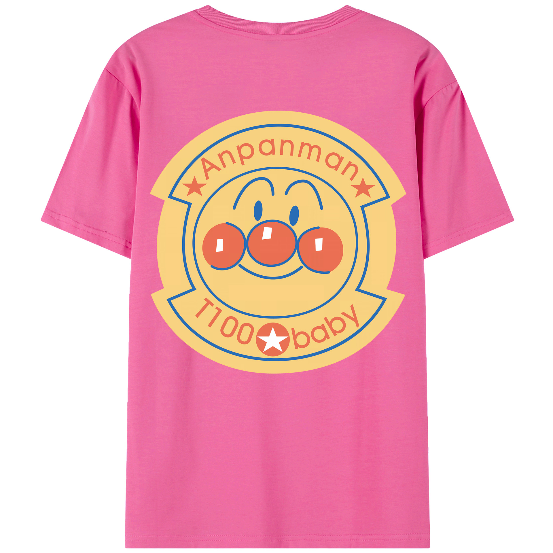 （画像用） アンパンマン Anpanman レディース半袖Tシャツ(バックプリント)